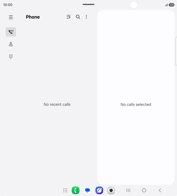 Press the menu icon. Press the menu icon.