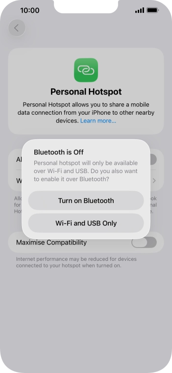 If Wi-Fi is turned on, press Wi-Fi and USB Only. If Wi-Fi is turned on, press Wi-Fi and USB Only.