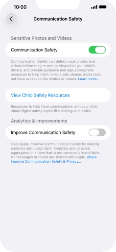 Press the indicator next to Press the indicator next to