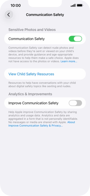 Press the indicator next to Press the indicator next to