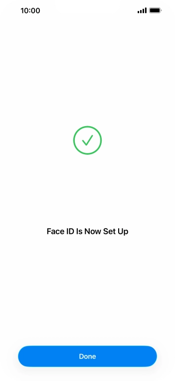 Press Done. If you haven't previously selected a phone lock code, key in a code of your own choice twice. Press Done. If you haven't previously selected a phone lock code, key in a code of your own choice twice.