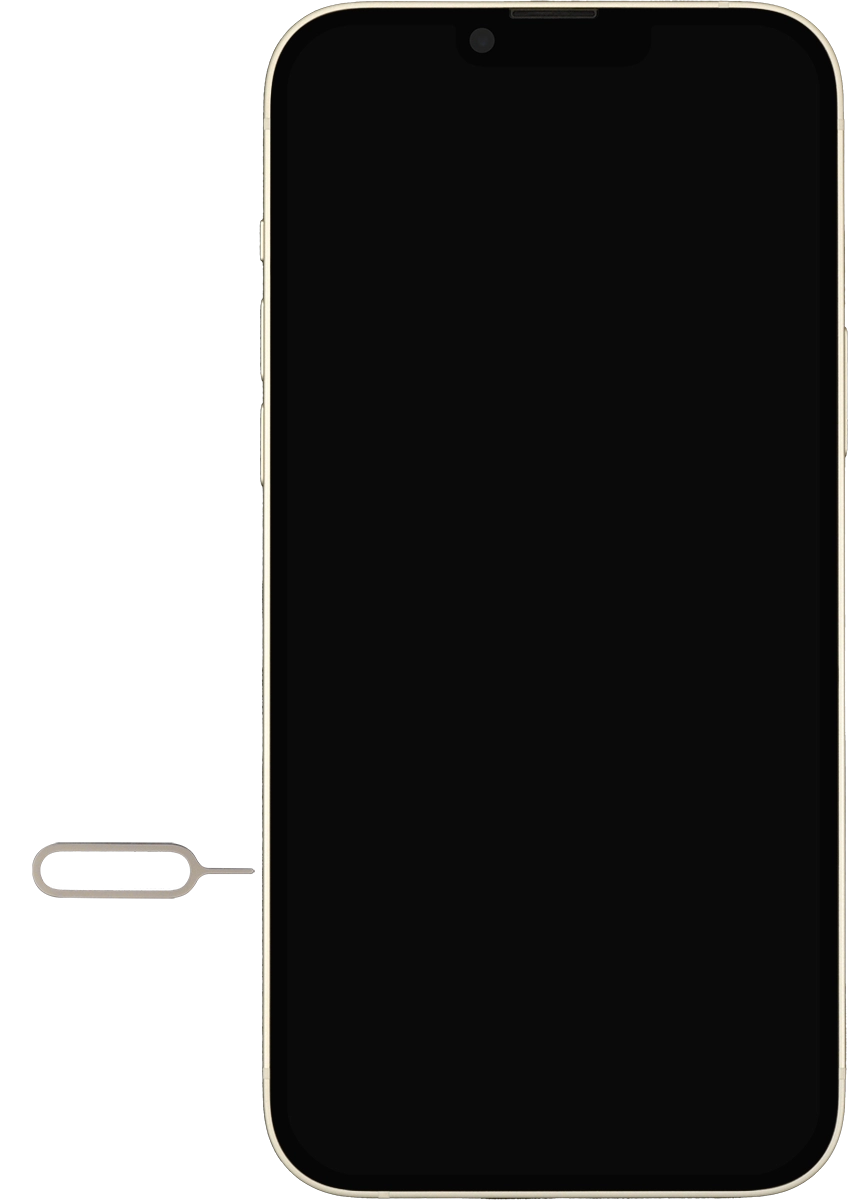 Find the opener for the SIM holder. Find the opener for the SIM holder.