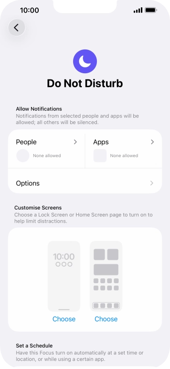 Press People and follow the instructions on the screen to select which contacts you would like to receive calls and notifications from when Do Not Disturb is turned on. Press People and follow the instructions on the screen to select which contacts you would like to receive calls and notifications from when Do Not Disturb is turned on.