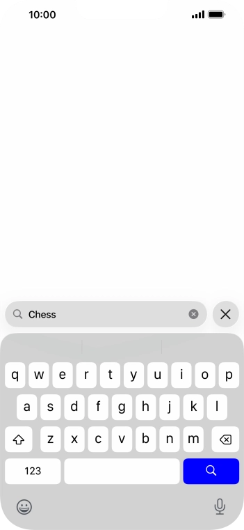 Press the search icon. Press the search icon.
