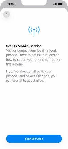 Press Scan QR Code. Press Scan QR Code.