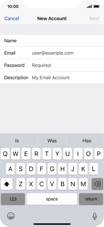Press Email and key in your email address. Press Email and key in your email address.