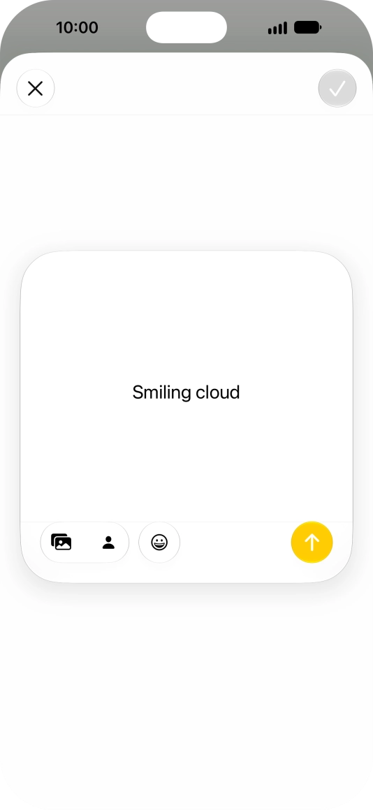 To use an existing media type as a template for your Genmoji, press the required media type and follow the instructions on the screen to select it. To use an existing media type as a template for your Genmoji, press the required media type and follow the instructions on the screen to select it.