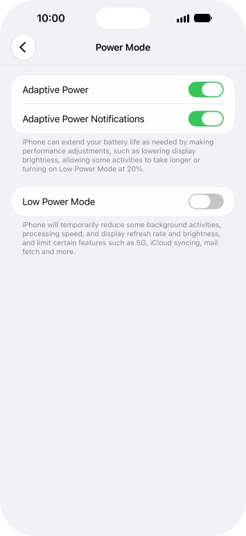 Press the indicator next to Press the indicator next to