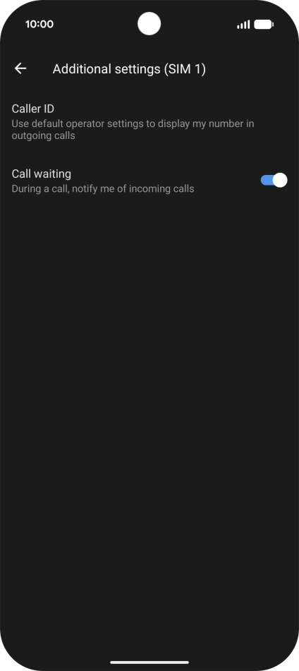 Press the indicator next to Press the indicator next to