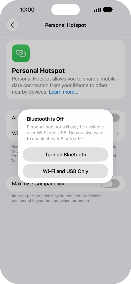 If Wi-Fi is turned on, press Wi-Fi and USB Only. If Wi-Fi is turned on, press Wi-Fi and USB Only.