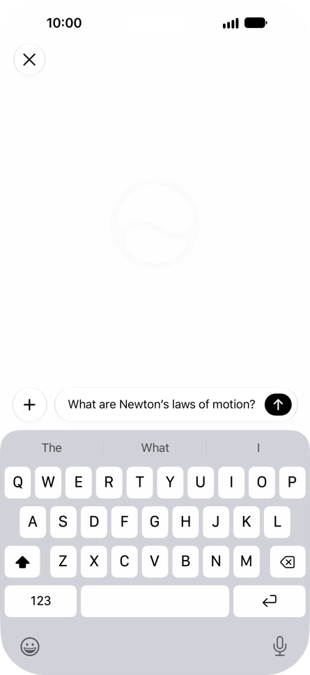 Follow the instructions on the screen to type or speak the required question. You can also attach pictures or documents and ask questions to them. Follow the instructions on the screen to type or speak the required question. You can also attach pictures or documents and ask questions to them.