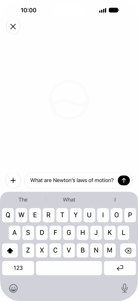 Follow the instructions on the screen to type or speak the required question. You can also attach pictures or documents and ask questions to them. Follow the instructions on the screen to type or speak the required question. You can also attach pictures or documents and ask questions to them.
