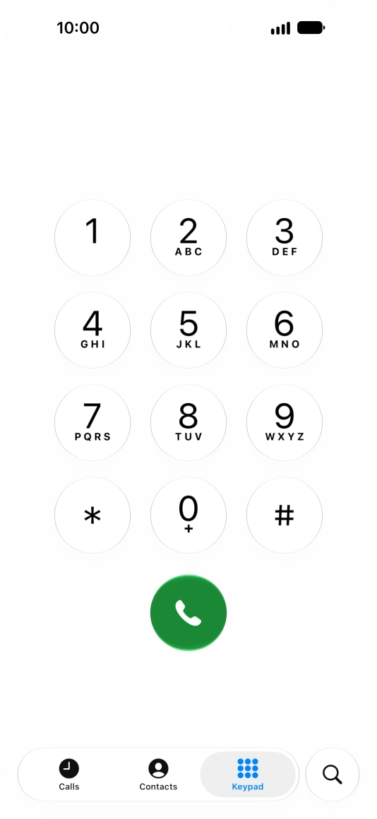 Key in ##002# and press the call icon. Key in ##002# and press the call icon.