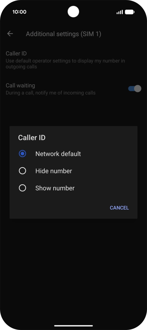 Press Show number to turn on caller identification. Press Show number to turn on caller identification.