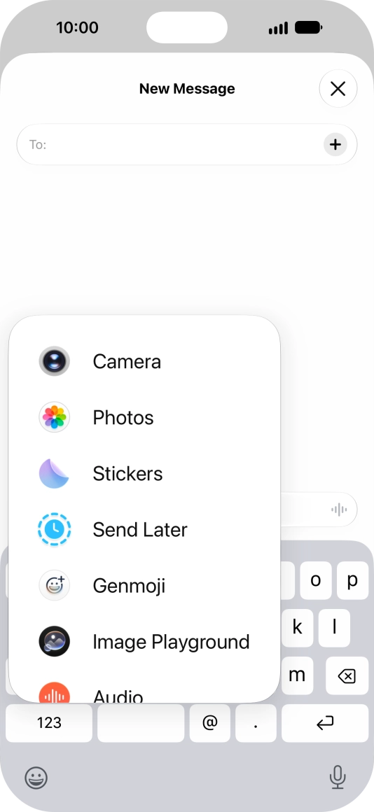 Press Genmoji. Press Genmoji.