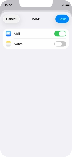 Press Save. Your email account has now been set up. To select more settings for incoming and outgoing server, proceed with the following steps. Press Save. Your email account has now been set up. To select more settings for incoming and outgoing server, proceed with the following steps.