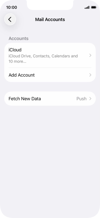 Press Add Account. Press Add Account.
