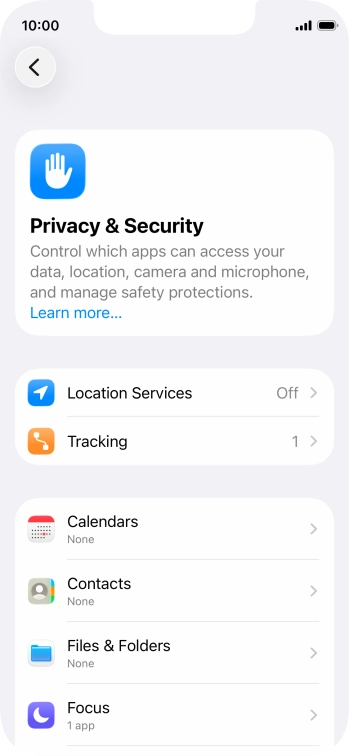 Press Location Services. Press Location Services.