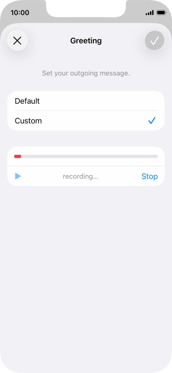 Press Stop to stop recording. Press Stop to stop recording.