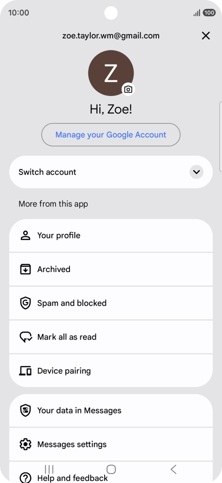 Press Messages settings. Press Messages settings.