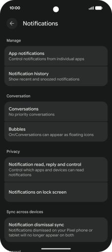 Press App notifications. Press App notifications.