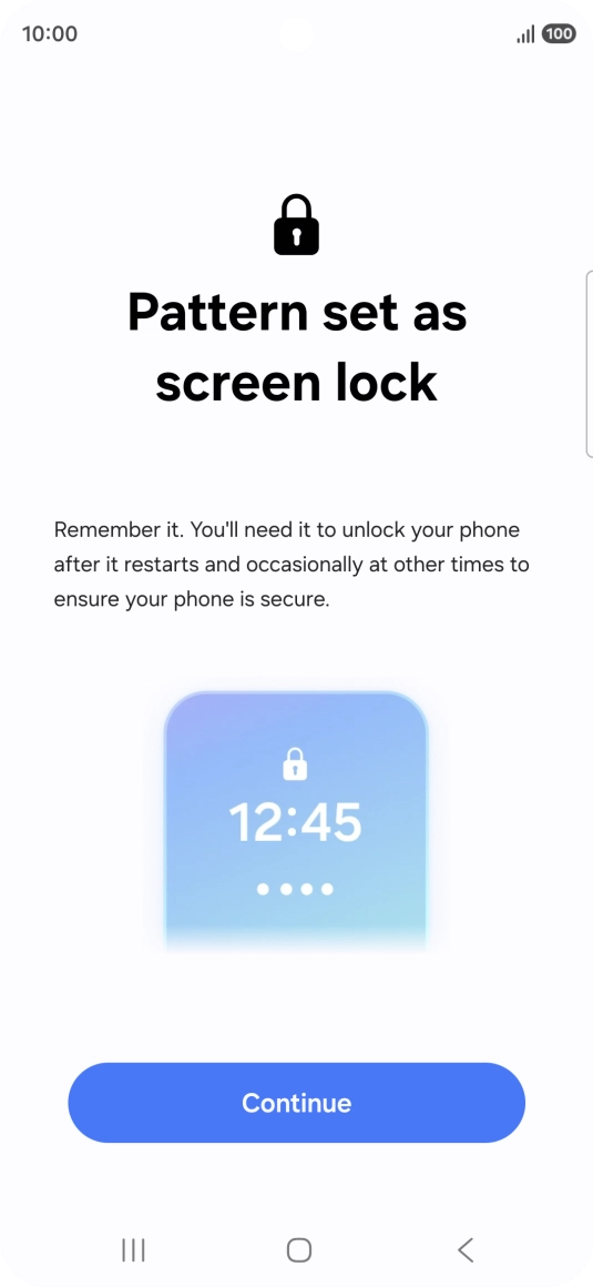 Press Continue. Press Continue.