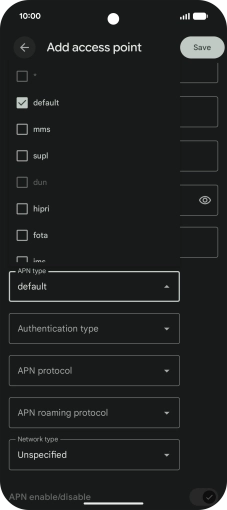 Press arrow up. Press arrow up.