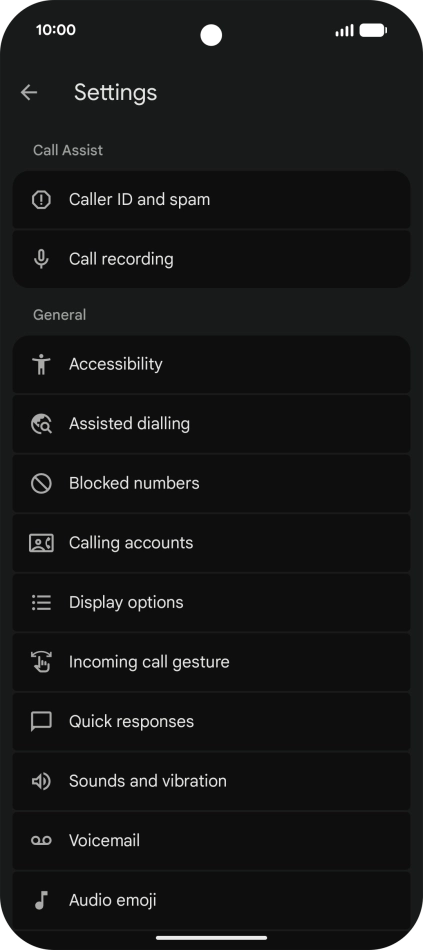 Press Calling accounts. Press Calling accounts.