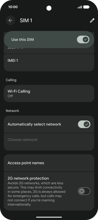 Press Access point names. Press Access point names.