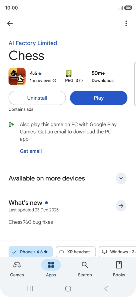 Press Uninstall. Press Uninstall.