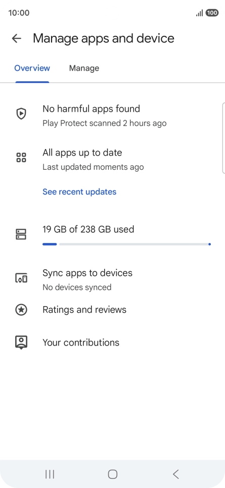 Press Manage. Press Manage.
