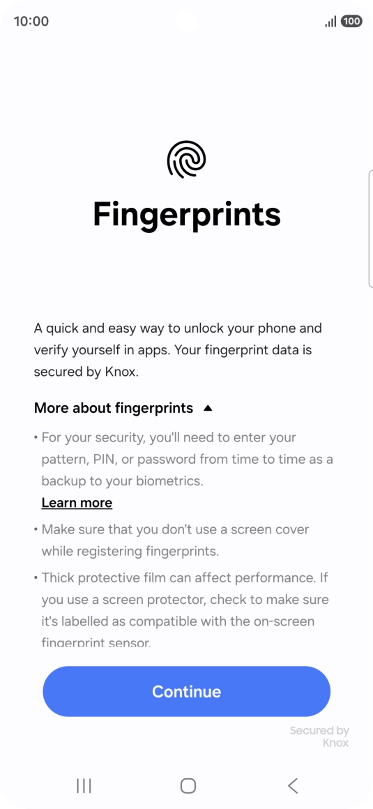 Press Continue. Press Continue.