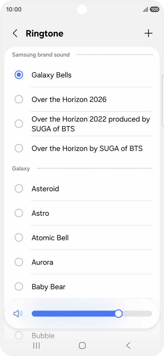 Press the required ring tones to hear them. Press the required ring tones to hear them.