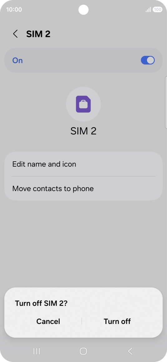 If you turn off use of the price plan, press Turn off. If you turn off use of the price plan, press Turn off.