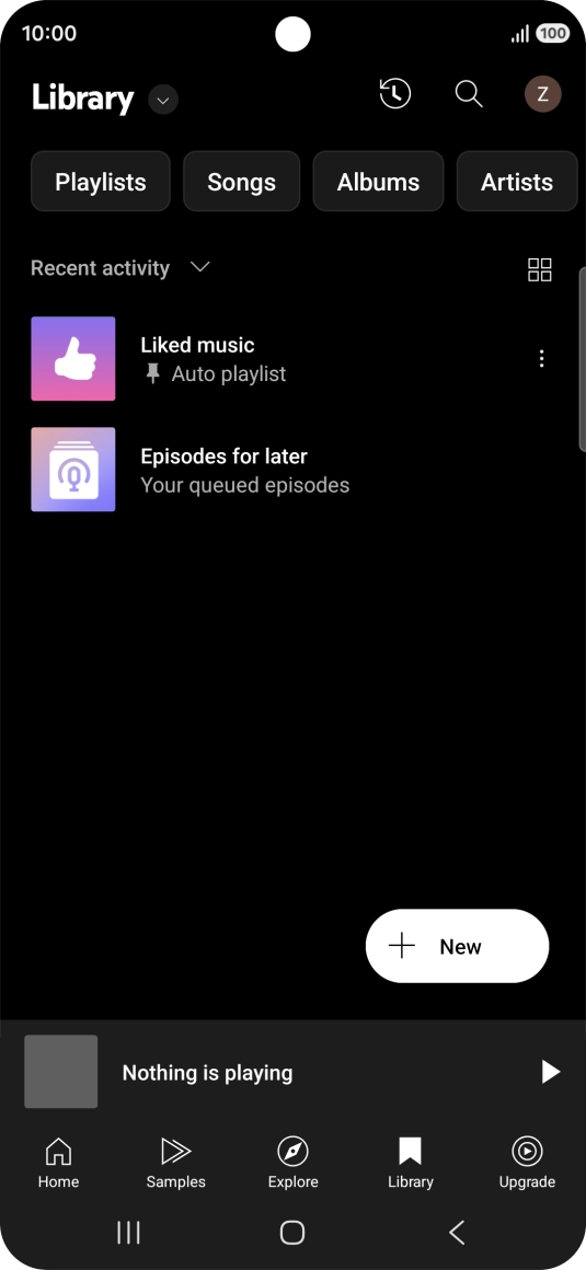 Press the drop down list. Press the drop down list.