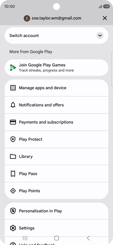 Press Settings. Press Settings.