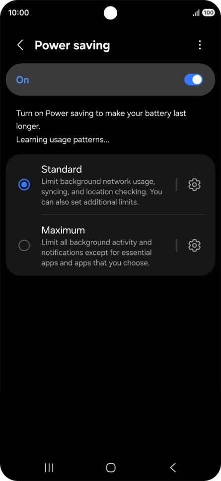Press the indicators next to the required settings. Press the indicators next to the required settings.