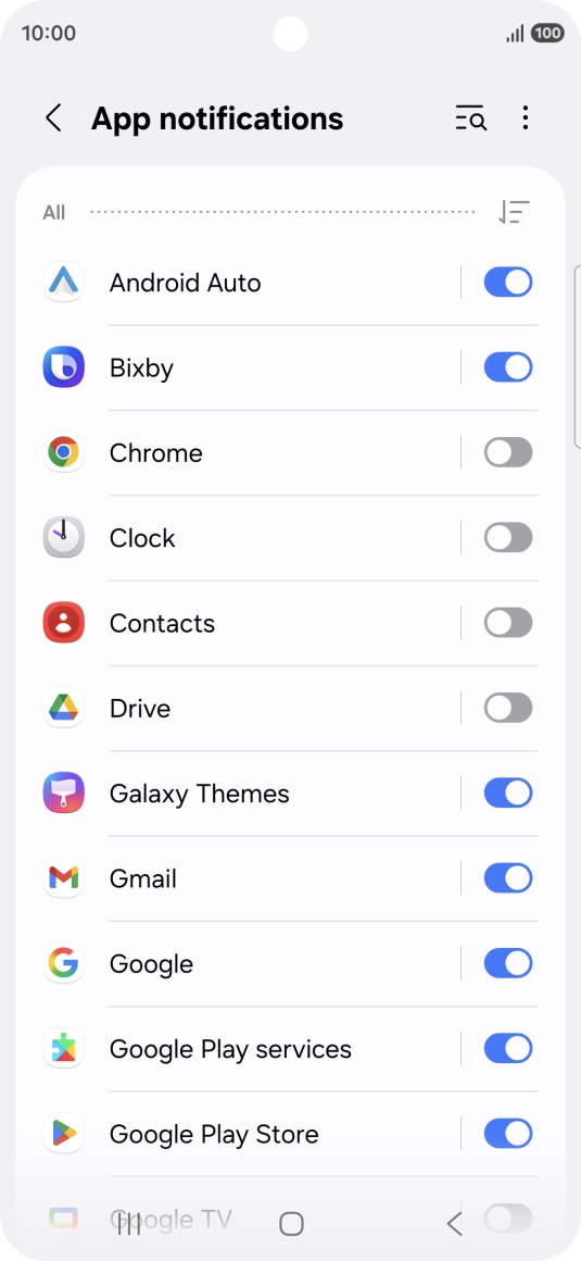 Press the drop down list. Press the drop down list.