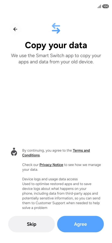 Press Agree. Press Agree.