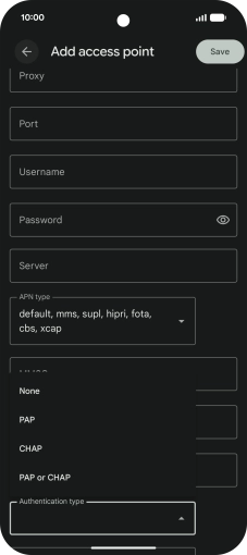 Press PAP. Press PAP.