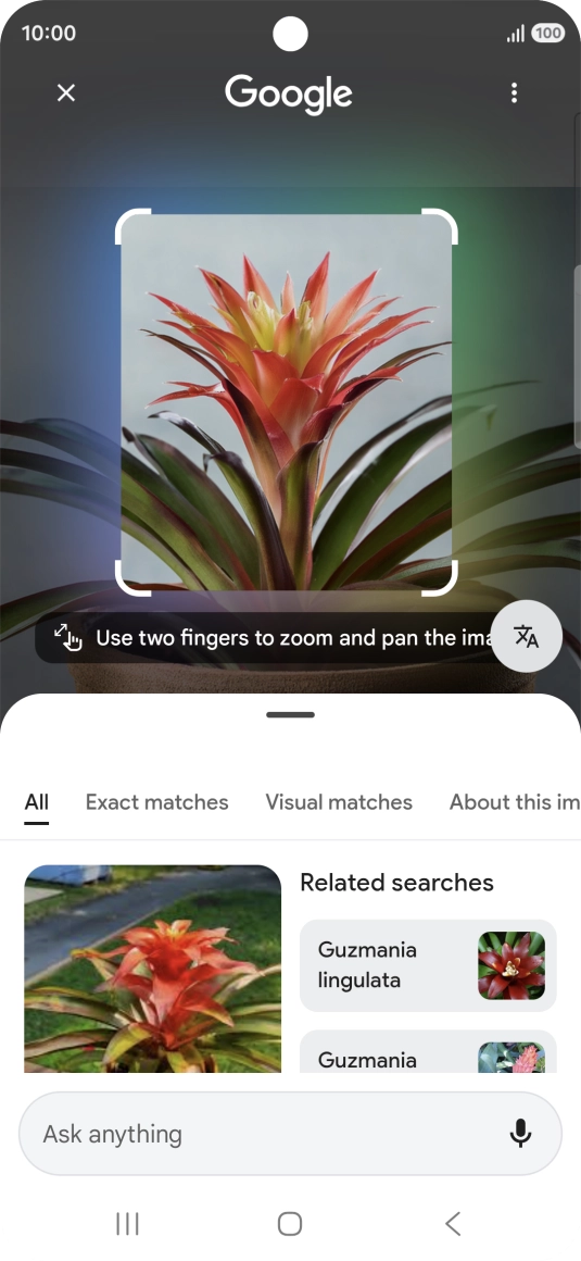 Follow the instructions on the screen to use the search results. Follow the instructions on the screen to use the search results.