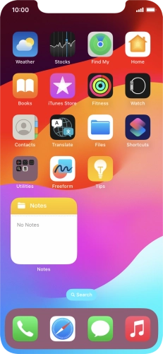 If you're using a Widget Stack: slide up or down on the stack to select the required widget. If you're using a Widget Stack: slide up or down on the stack to select the required widget.