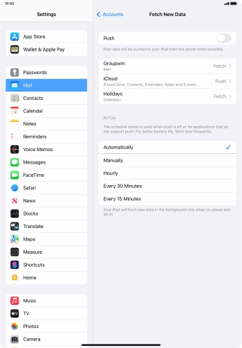If you turn off the function, press the required setting. If you turn off the function, press the required setting.