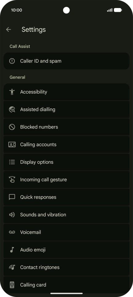 Press Calling accounts. Press Calling accounts.
