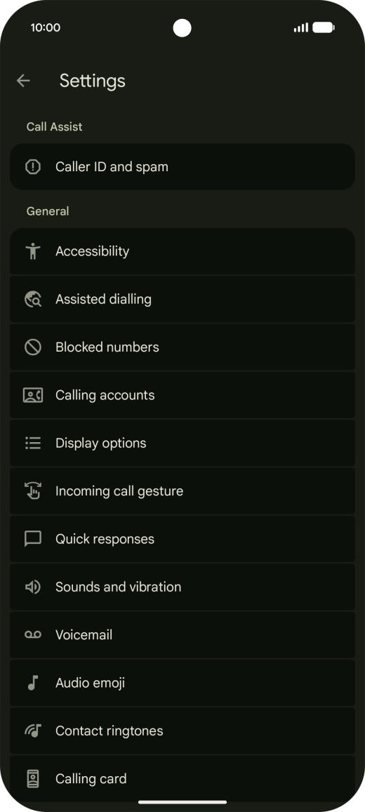 Press Calling accounts. Press Calling accounts.