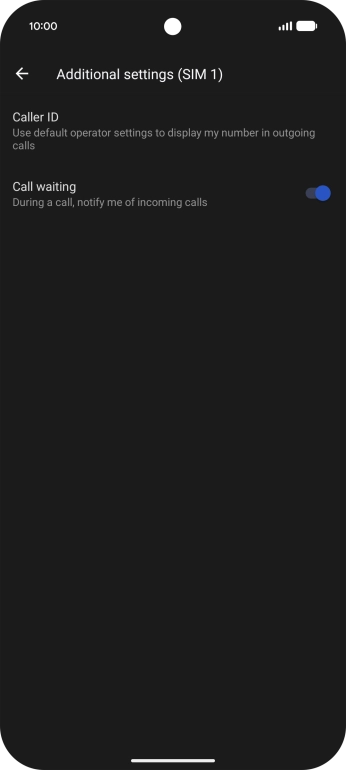 Press the indicator next to Press the indicator next to