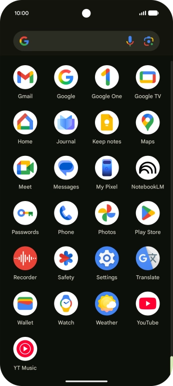 Press Photos and go to the required folder. Press Photos and go to the required folder.