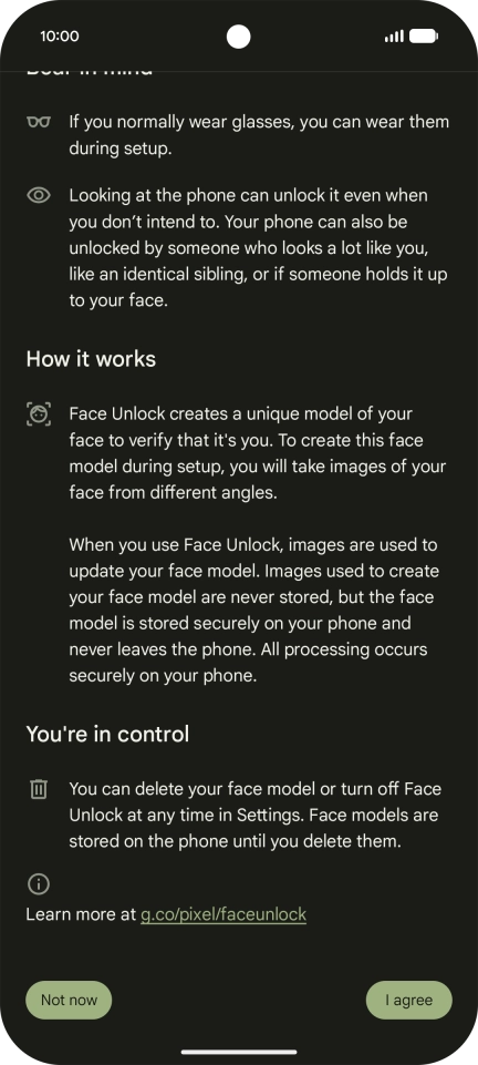 Press Not now. Press Not now.