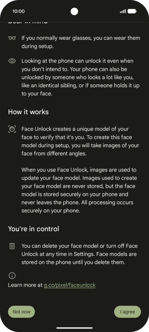 Press Not now. Press Not now.