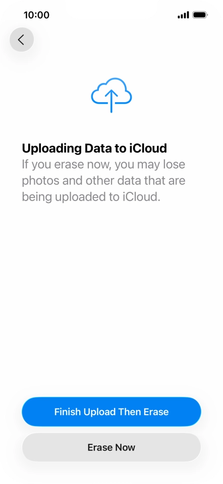 Press Erase Now. Press Erase Now.